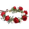 KorViSHOW Rose Hair Flower Crown - Girl Flower Crown Decoration