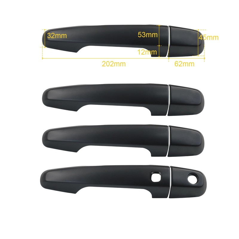 JHCHAN Door-Handle-Covers for Mitsubishi-L200-Accessories 2015-2025 Exterior Car Door Handle Protector