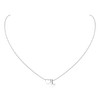 Aosyoisk 925 Sterling Silver Heart Letter Necklace, Ladies (L)