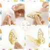 Naler 48 Mariposas Decorativas Pegatina Pared 3D Calcomanía Decoración Adorno
