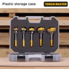Forstner Bits TOUGH MASTER 5 Piece Carbide Tip, 15mm, 20mm,