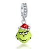 Rimgoris 925 Sterling Silver Charm for women bracelets necklace Grinch