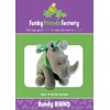 Funky Friends Paper Sewing Pattern Randy Rhino Soft Toy from