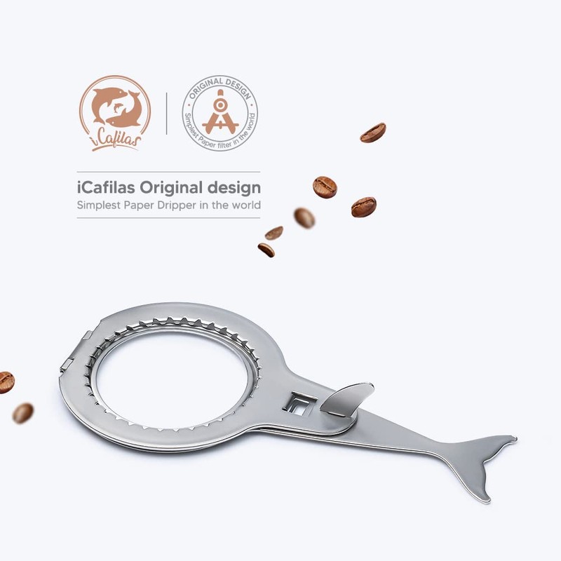Coffee Dripper Filter Reusable, Permanent Coffee Filter Made of Stainless