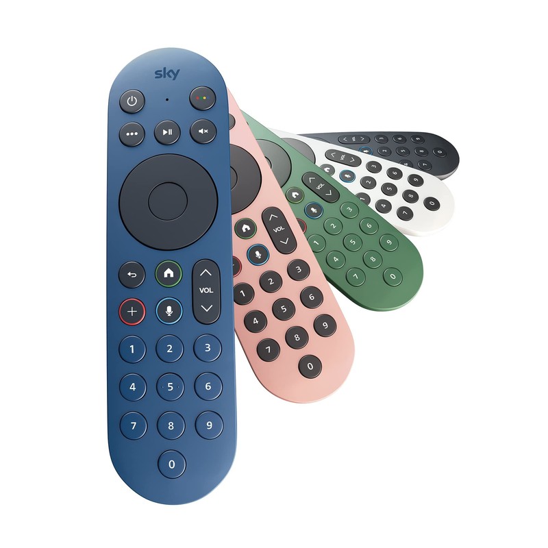 Sky Glass and Sky Stream TV Remote - Ceramic White