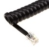 kenable Telephone Handset Coiled RJ10 Plug to RJ10 Plug Cable