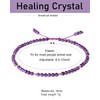 Jewboo Natural Amethyst Anklet Bracelet For Women Beach Foot Jewelry