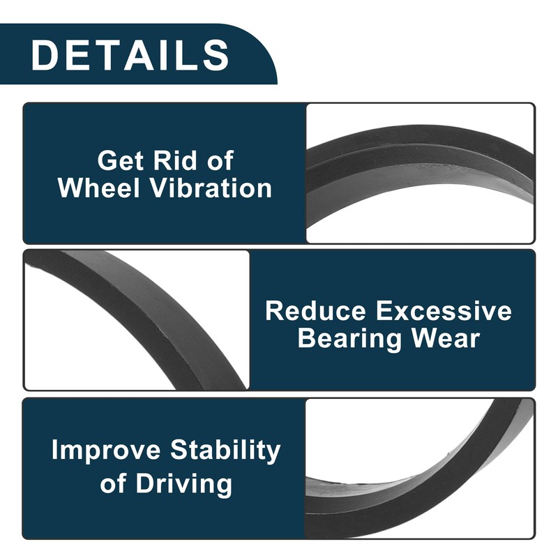 TUCKBOLD Car Wheel Hub Centric Rings Durable Wheels Center Shaft