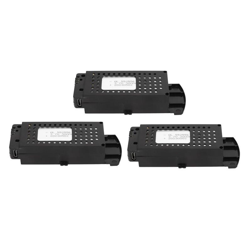 3 Pcs Lithium Battery for Remote Control Aircraft 3000mAh RC
