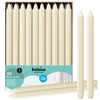BOLSIUS Ivory Candlesticks Bulk Pack 50 Count - Unscented Dripless