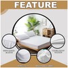 VELVETIO Waterproof Terry Towelling Mattress Protector, Soft Polycotton Non Allergic