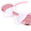 DRESHOW Mouse Ears Bow Headbands Minnie Ears Headband Glitter Party