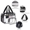 TAIXING Clear Travel Toiletries Bag, Waterproof Clear Make Up Bag,