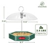 Kingsyard Large Platform Bird Feeder Outdoor Hanging, Adjustable Dome Squirrel