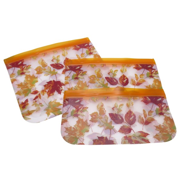 Fall and Autumn Thanksgiving Leftovers Container Bags, Set of 3