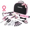 WORKPRO Pink Tool Kit - Hand Tool Set with Easy