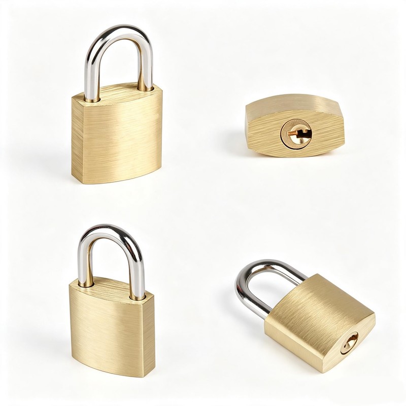 10Pack Small Locks Keyed Alike, 0.98Inch (25mm) Wide Lock Body