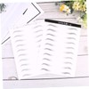 Mikinona 2 Sheets Artificial Eyebrow Patches Hair-like Simulation Eyebrows Waterproof