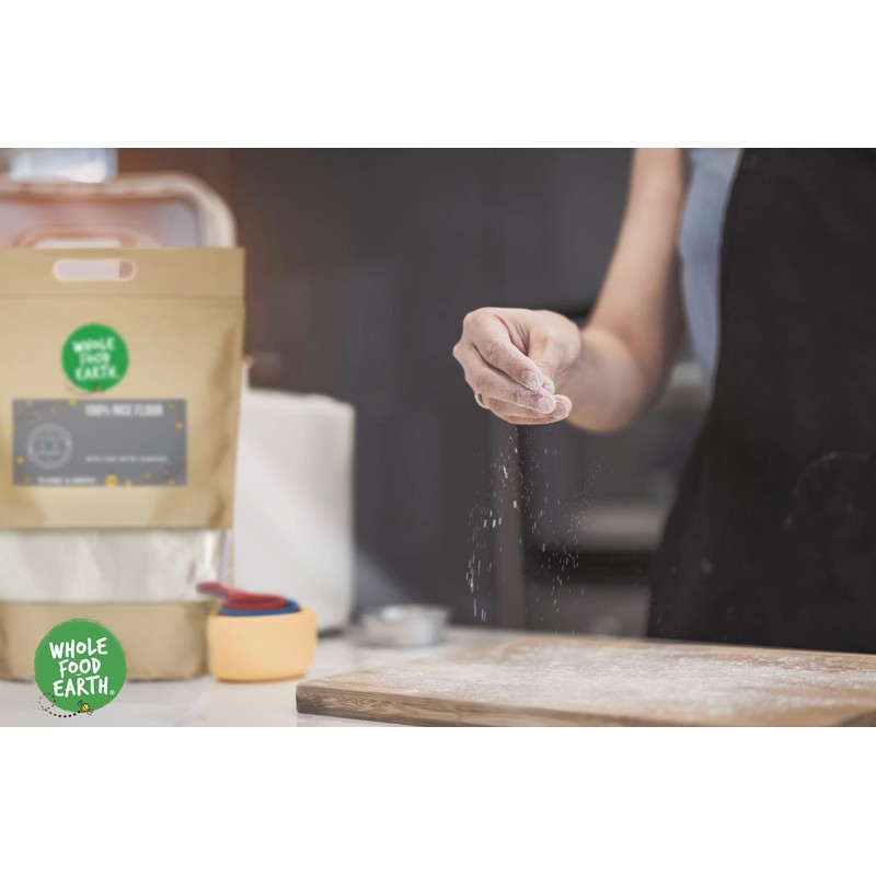 Wholefood Earth 100% Rice Flour 1 kg | GMO Free,