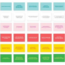 Ruby Ashley 30 Unique Motivational Quote Cards - Stocking Fillers A6 Postcards with Beautiful Words and Colourful Designs