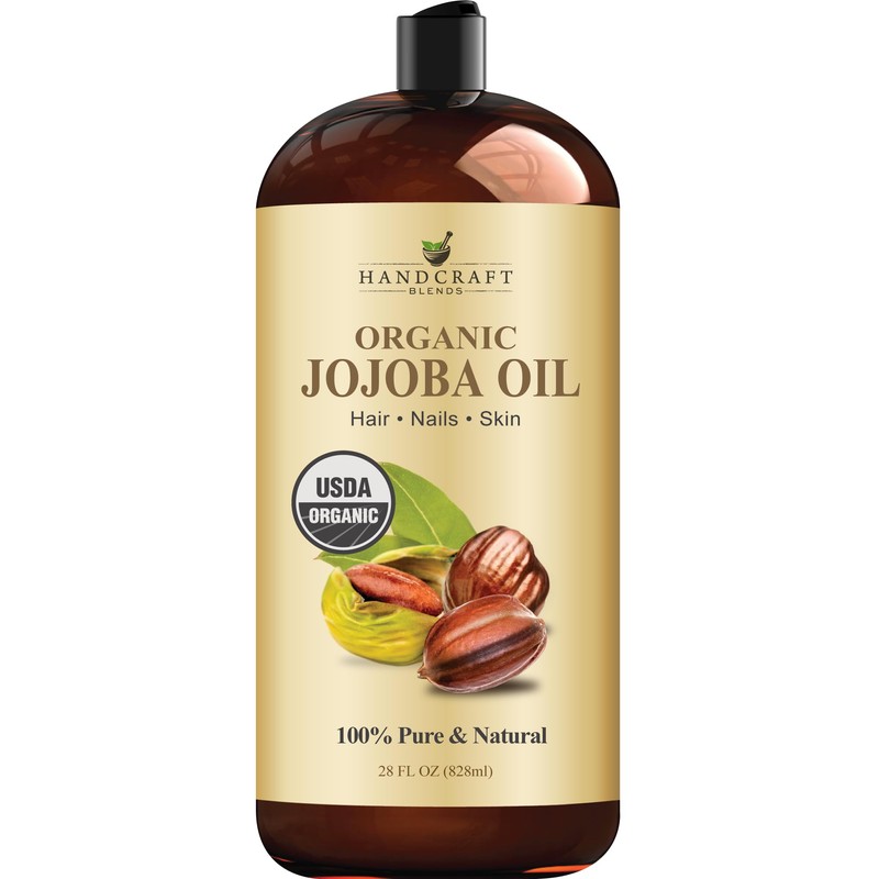Handcraft Blends Usda Aceite de Jojoba Orgánico - 28 Fl