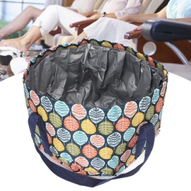 Lavabo Plegable para Pies, 21 L Portátil Bañera de Hidromasaje para Pies con Asa Plegable Resistente Al Agua con Cuerda para Remojar los Pies Cubo de Agua para el Baño para Viajes Spa