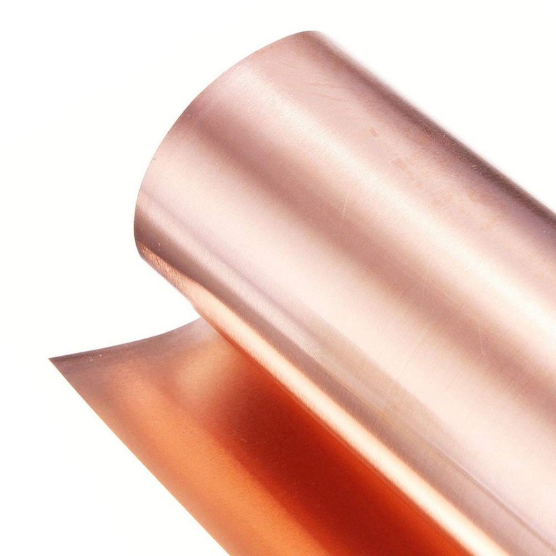 SOFIALXC Pure Copper Sheet Metal Plate Thickness (0.1mm)-Width: 50mm length:
