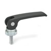 Ganter Normelemente Eccentric clamp with screw, 927-63-M6-20-A-B, handle length l1: