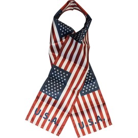 USA - Lightweight Polyester Flag Scarf (Style 1)