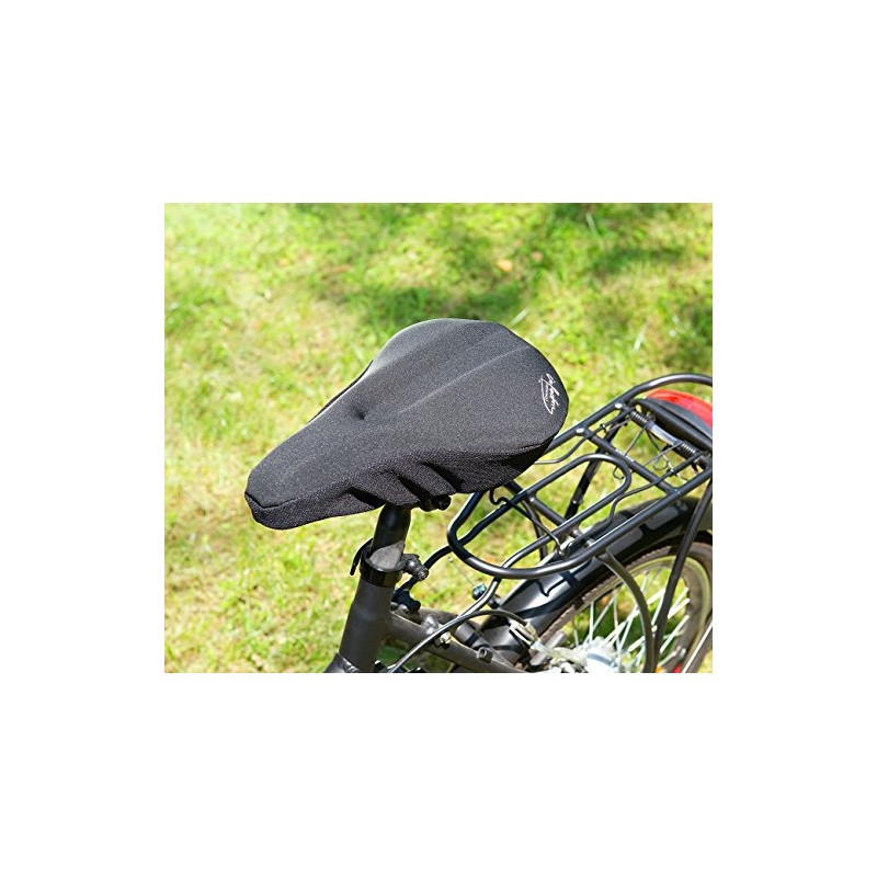 infactory Bicycle Saddle Pad: Neoprene Saddle Cover with Gel Seat