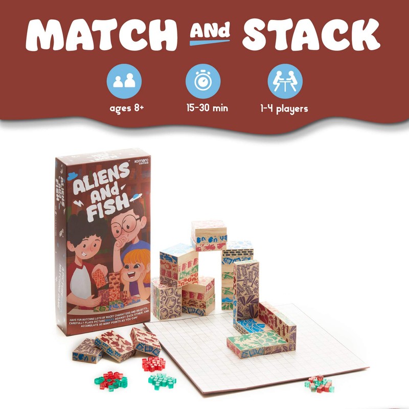 KOMARC GAMES Aliens and Fish – Unique Strategy Board Game