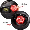 Unbranded 4PCS Red Alloy Engine Oil Cap Radiator Water Tank