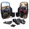 TWOM 1.75"~2" Breakaway Side Mirrors Rear View Mirror Set For