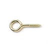 Merriway BH05411 (100 Pcs) Screw Eye Electro-Brassed Steel 25 mm