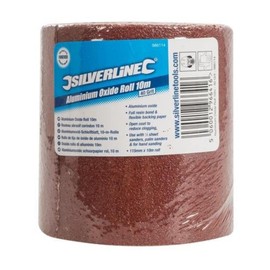 Silverline 986114 Korund-Schleifblatt, 10-m-Rolle 10 m, 40er-Körnung