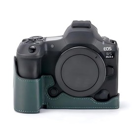 TILTA Leather Camera Case Compatible with Canon R5 Mark II - Green TA-T68-LCC-GN