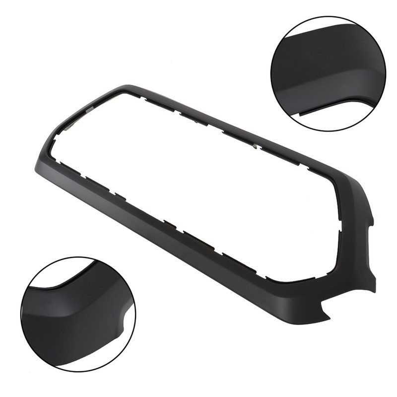 TJHSM Front Upper Grille Outer Frame Surround Black Textured Replacement