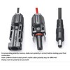 Solar Panel Connectors Work with MC4 to DC Extension Cable