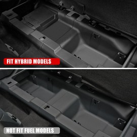 Mabett Rear Under Seat Dividers for Ford Maverick 2022-2025 Accessories, Rear UnderSeat Storage Space Dividers Organizer Accessories (1 PCS Fit Hybrid Version)