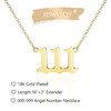 HSWYFCJY Dainty Angle Number Necklace for Women 111 222 333