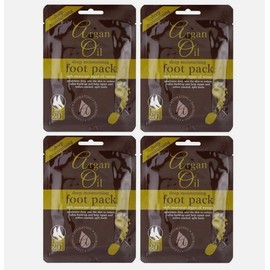 Multi Pack Deep Moisturising Foot Pack with Moroccan Argan Oil Extract (4 Pack) – Exclusive AG Total Health Bundle