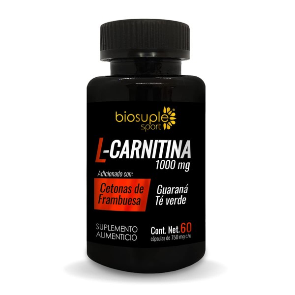BIOSUPLE L-Carnitina adicionada con Cetonas de Frambuesa, Guaran y T