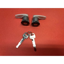 PSC 1993-1995 FORD RANGER DOOR LOCK CYLINDER PAIR NEW WITH 2 KEYS BLACK!