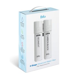 Brio 2 Stage Water Cooler Filter Replacement Kit - for Models with "UVF2" - 1500 Gallons