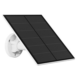 Vicohome 5W Solar Panel SP for Security Camera Outdoor WiFi - with Micro USB & USB-C Port for DC 5V Outdoor Rechargeable Battery Camera, 360° Adjustable Bracket, IP65 Waterproof