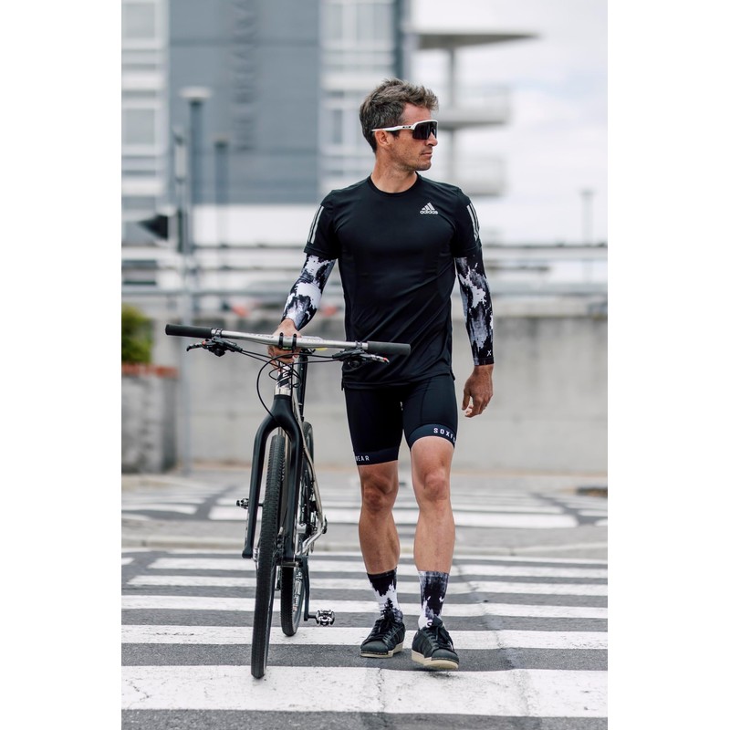 Sox Footwear White Gravel Arm Sleeves, White, black