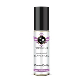 CA Perfume Originals Royal Musk Unisex Fragrance Oil Amber Floral Scent Long Lasting Perfumes for Women & Men Travel Size TSA Ready Mini Parfum Body Oil Roll-on 0.33 Fl Oz 10ml
