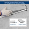 Neodrain 18-Inch Offset Linear Shower Drain with Tile Insert Grate