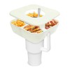gernie - Tazón de aperitivos con cubierta, anillo de silicona