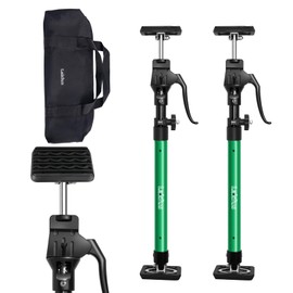 Cabinet Jacks for Installing Cabinets, Adjustable Third Hand Quick Support Pole 23.6"-45.3" inches 200lbs Capacity for Dust Barrier Poles, Drywall Lift Furniture Jack Rod & Zip Wall Pole Kit,2-Pack